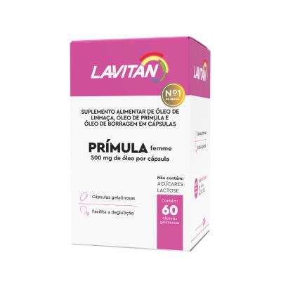 Suplemento Vitamínico Lavitan Prímula Femme 60 Cápsulas